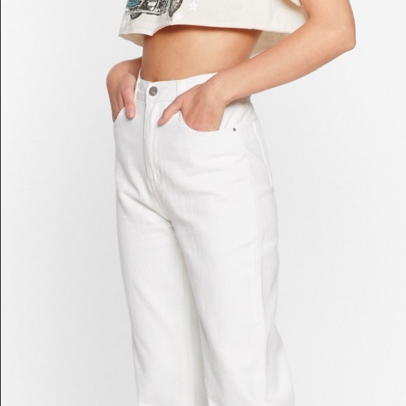 White straight leg jeans - Picture 3 of 3